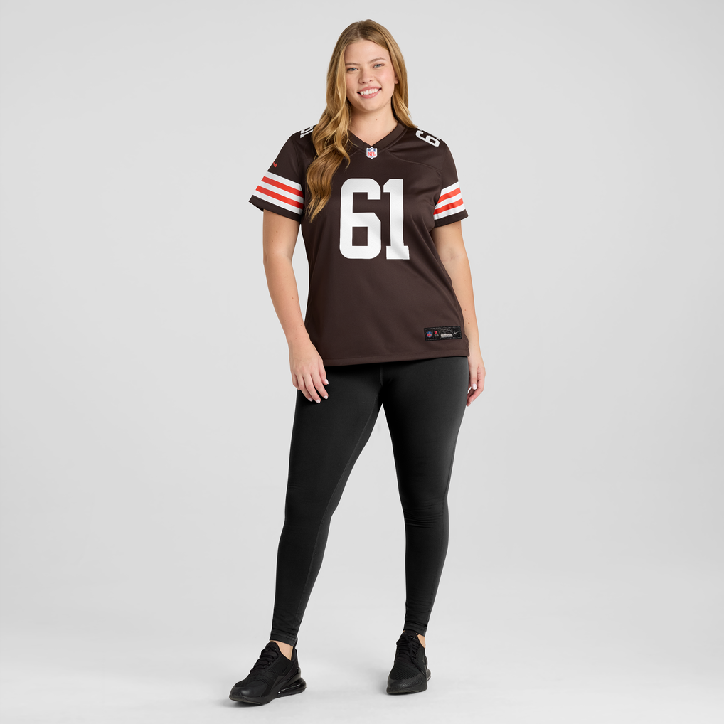 Women's Cleveland Browns Chris Williams Brown Team Game Jersey