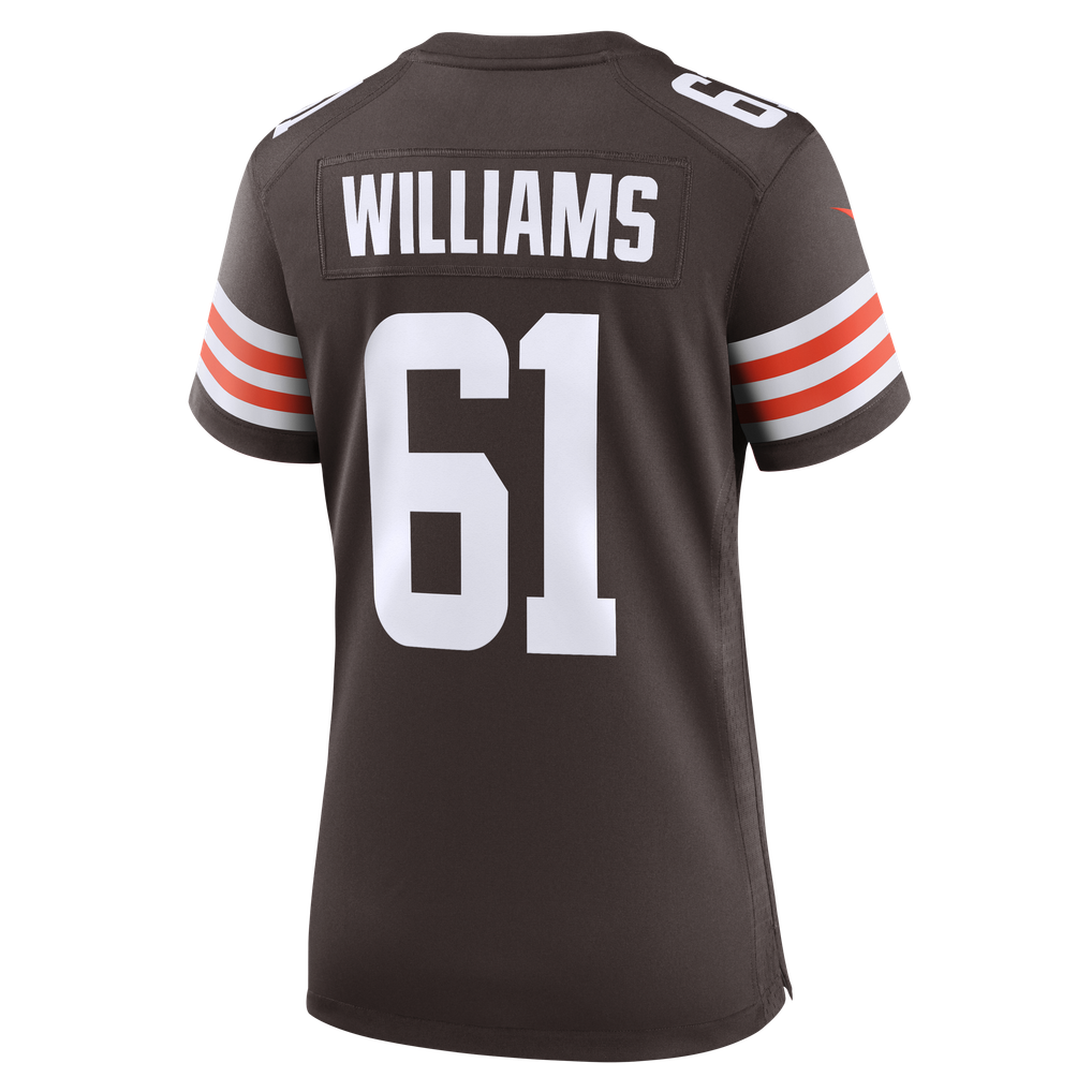 Women's Cleveland Browns Chris Williams Brown Team Game Jersey