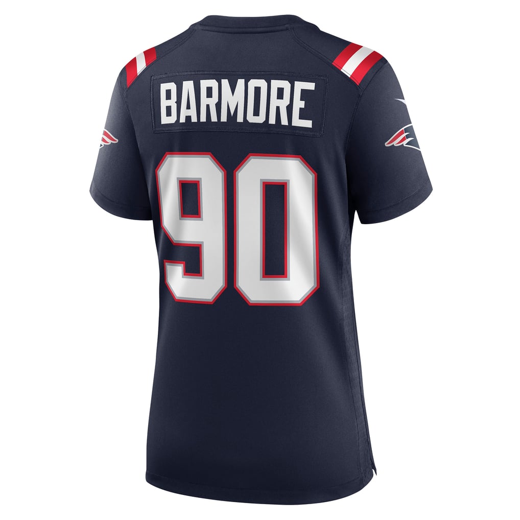Women's New England Patriots Christian Barmore Navy Game Jersey