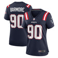 Women's New England Patriots Christian Barmore Navy Game Jersey