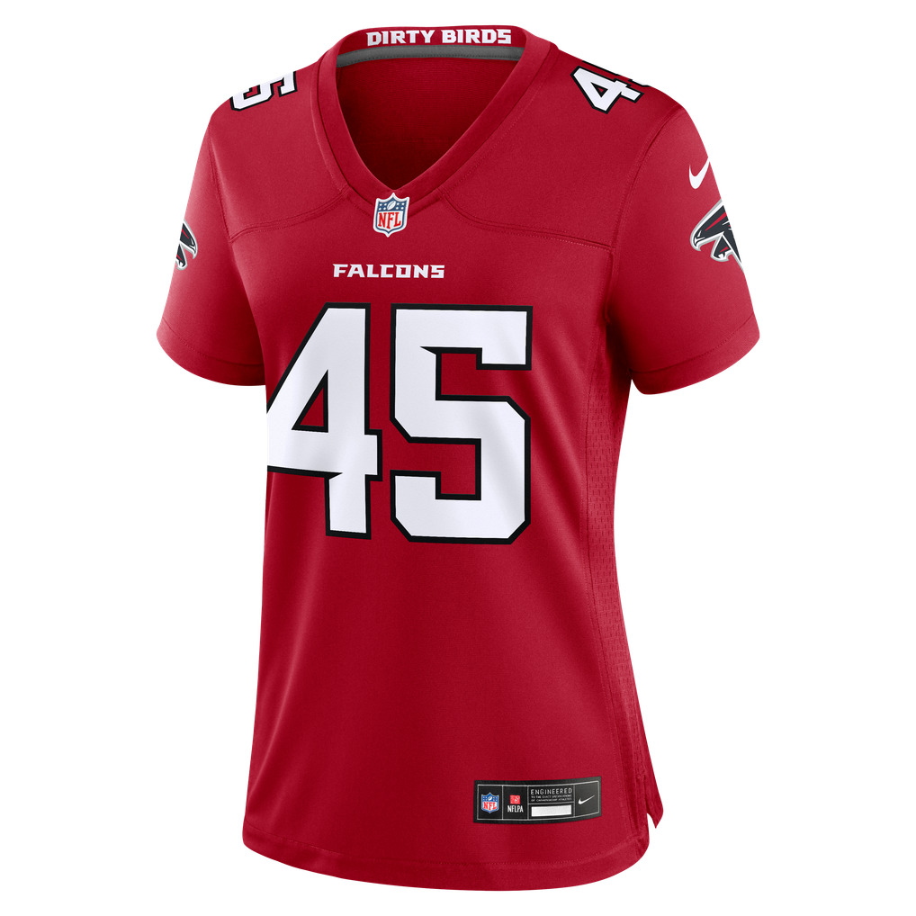 Women's Atlanta Falcons Christian Harris Red Team Game Jersey