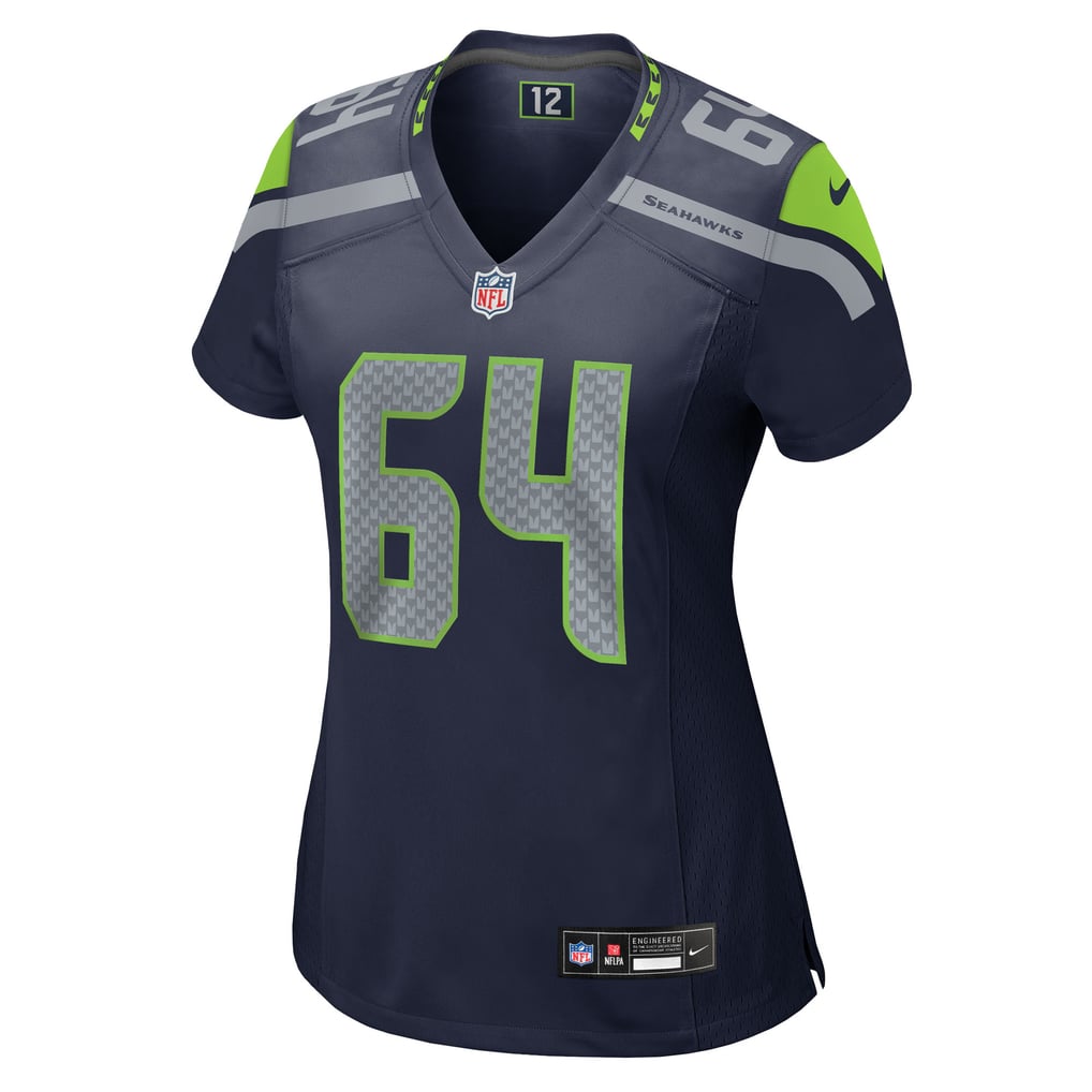 Women's Seattle Seahawks Christian Haynes College Navy Team Game Jersey
