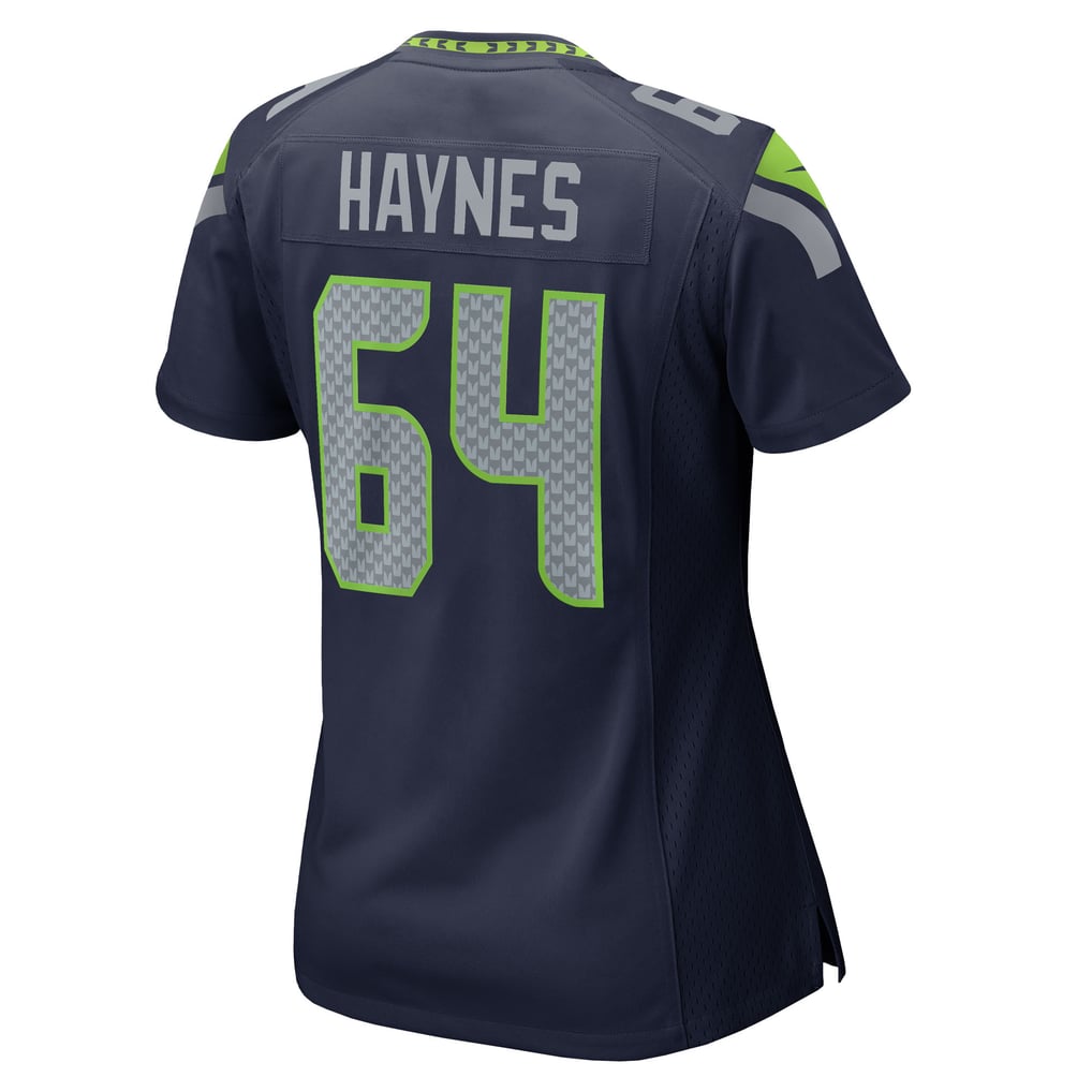 Women's Seattle Seahawks Christian Haynes College Navy Team Game Jersey