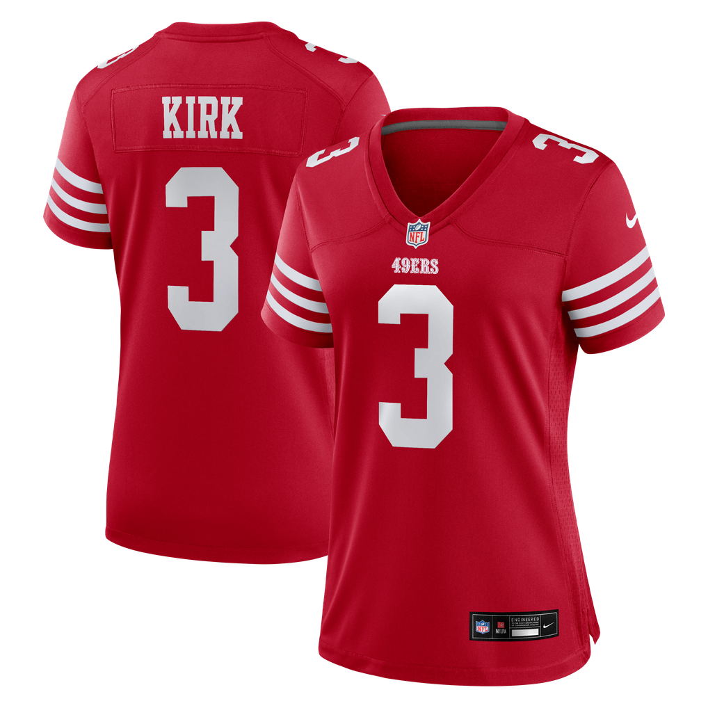 Women's San Francisco 49ers Christian Kirk Scarlet Team Game Jersey