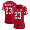 Women's San Francisco 49ers Christian McCaffrey Scarlet 80th Anniversary Game Jersey