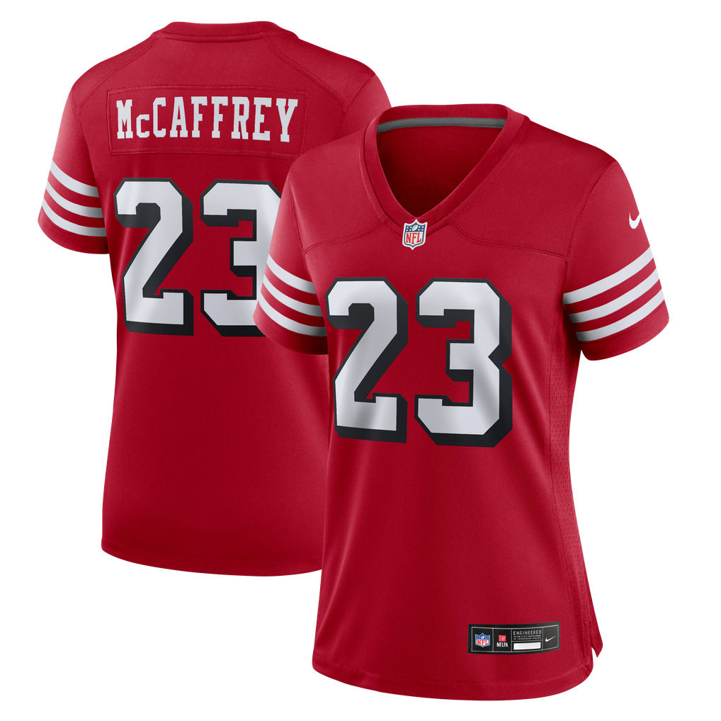 Women's San Francisco 49ers Christian McCaffrey Scarlet Player Jersey