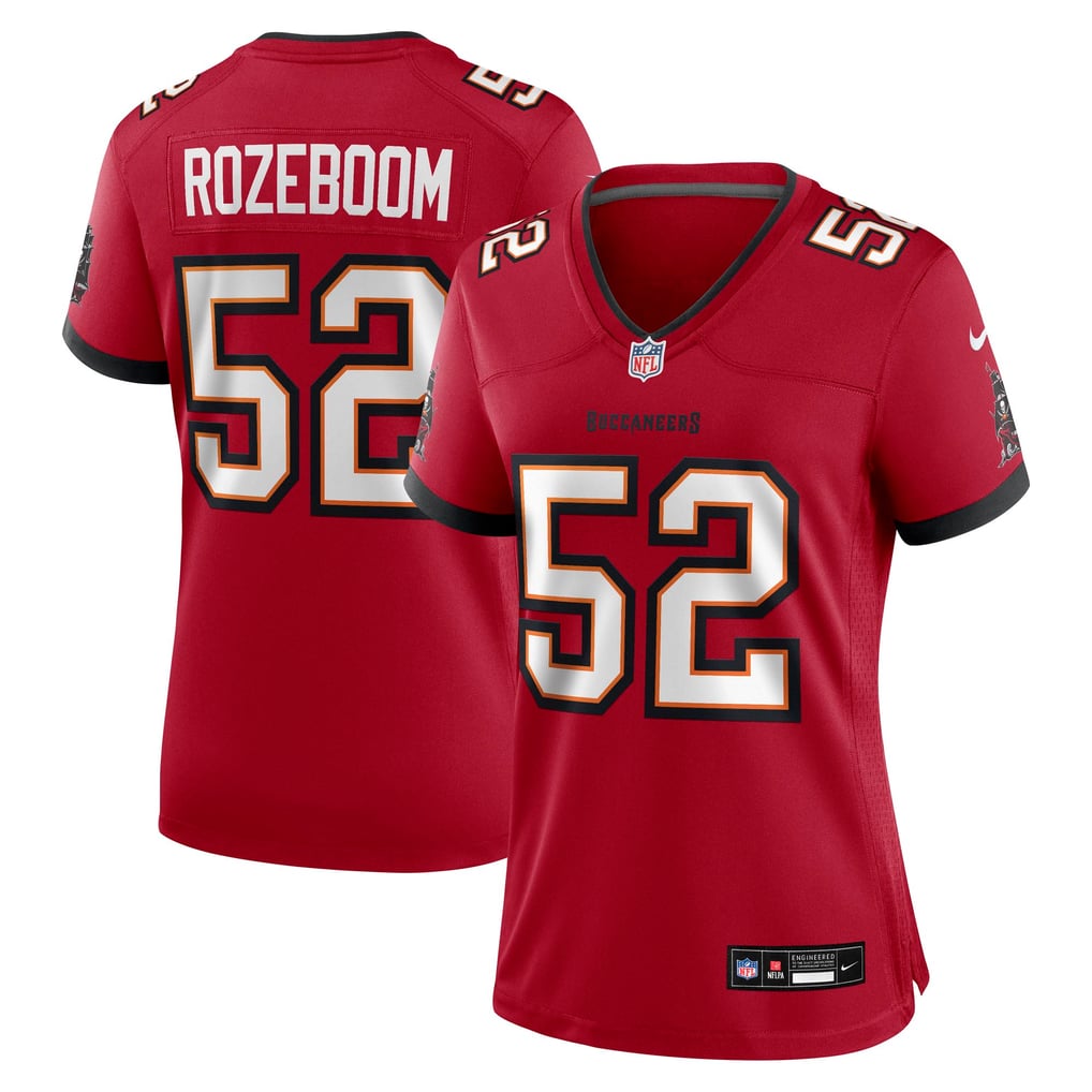 Women's Tampa Bay Buccaneers Christian Rozeboom Red Team Game Jersey