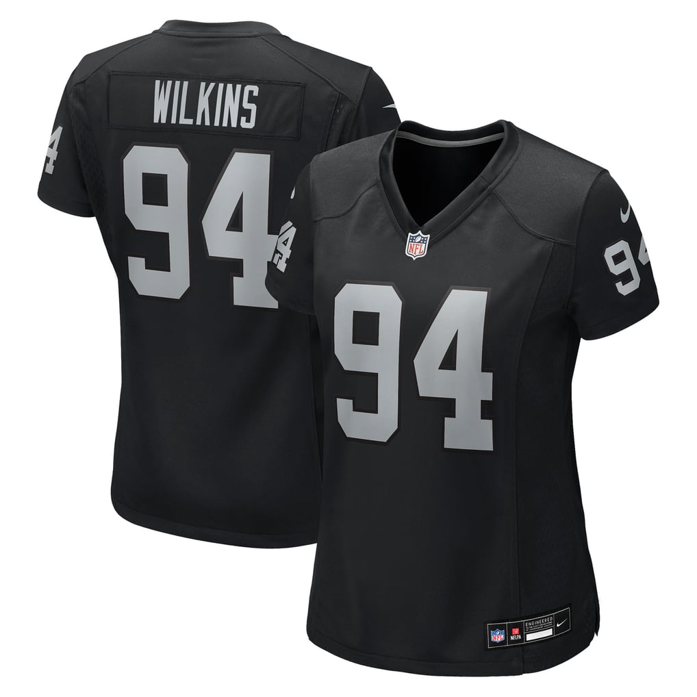 Women's Las Vegas Raiders Christian Wilkins Black Team Game Jersey