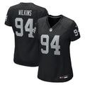Women's Las Vegas Raiders Christian Wilkins Black Team Game Jersey