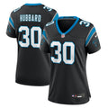 Women's Carolina Panthers Chuba Hubbard Black Team Game Jersey