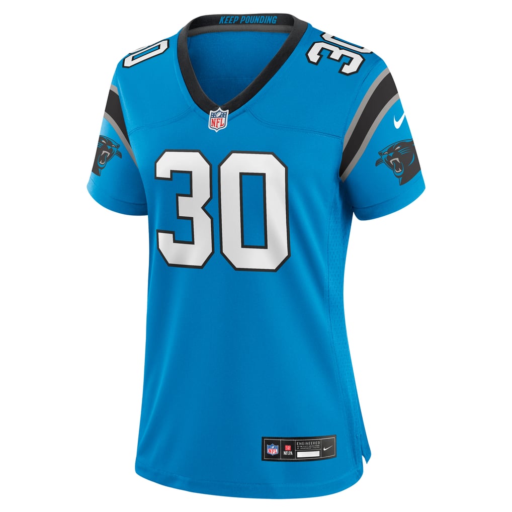 Women's Carolina Panthers Chuba Hubbard Blue Alternate Game Jersey