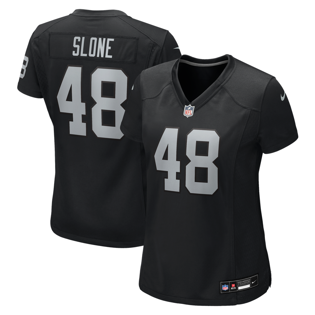 Women's Las Vegas Raiders Cian Slone Black Team Game Jersey