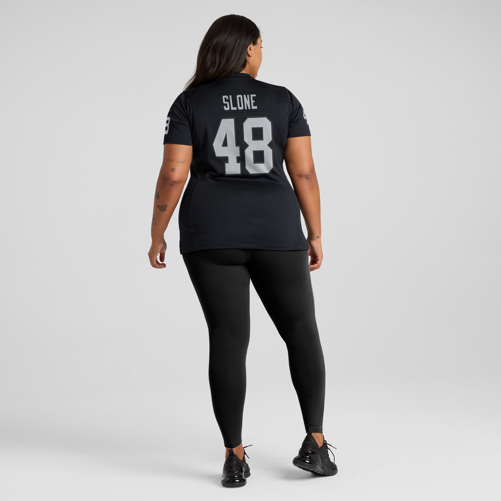 Women's Las Vegas Raiders Cian Slone Black Team Game Jersey