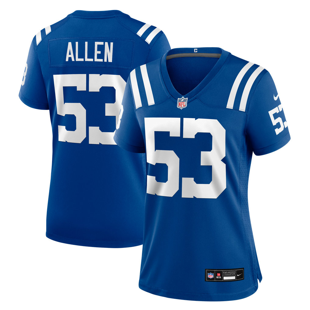 Women's Indianapolis Colts CJ Allen Royal Team Game Jersey