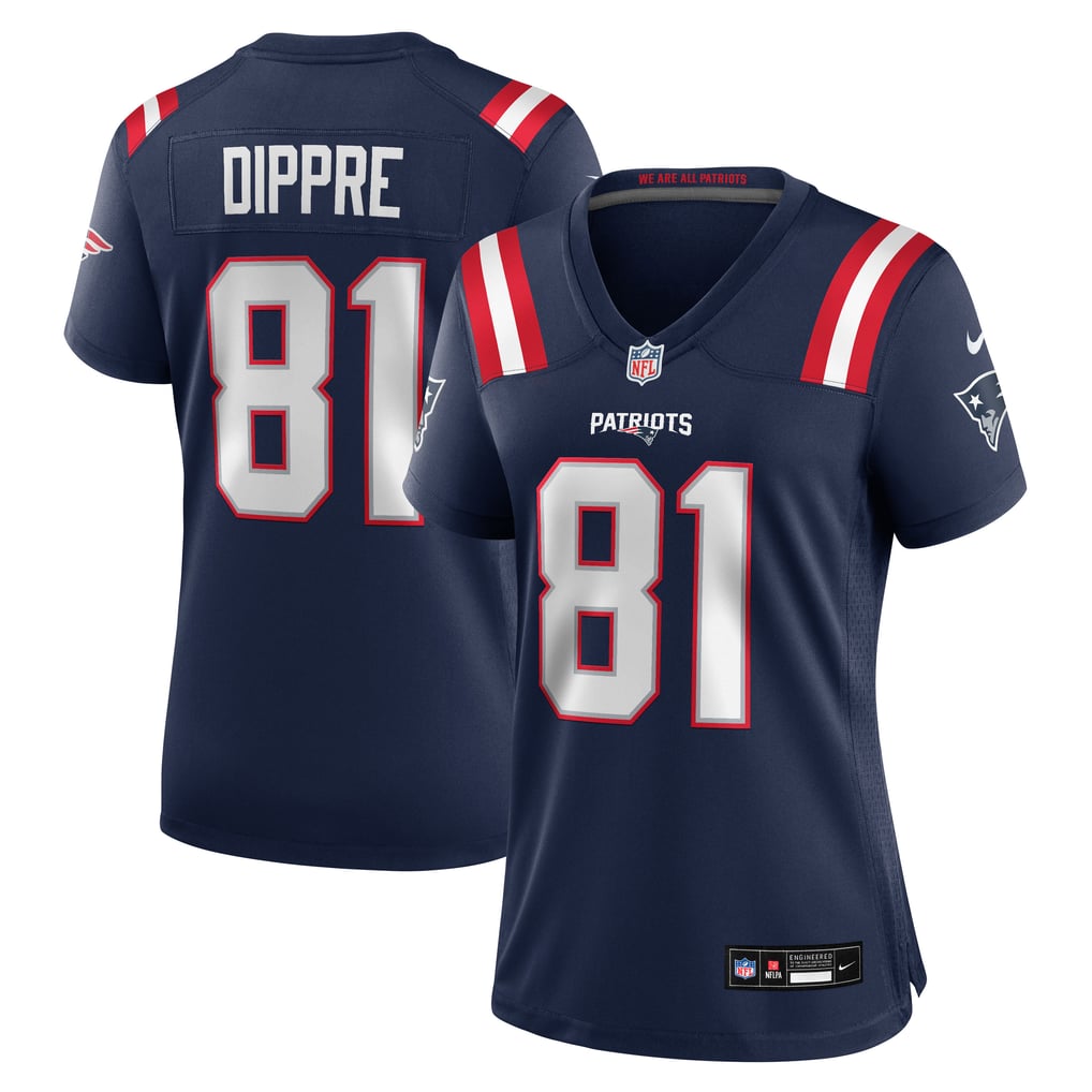 Women's New England Patriots CJ Dippre Navy Team Game Jersey