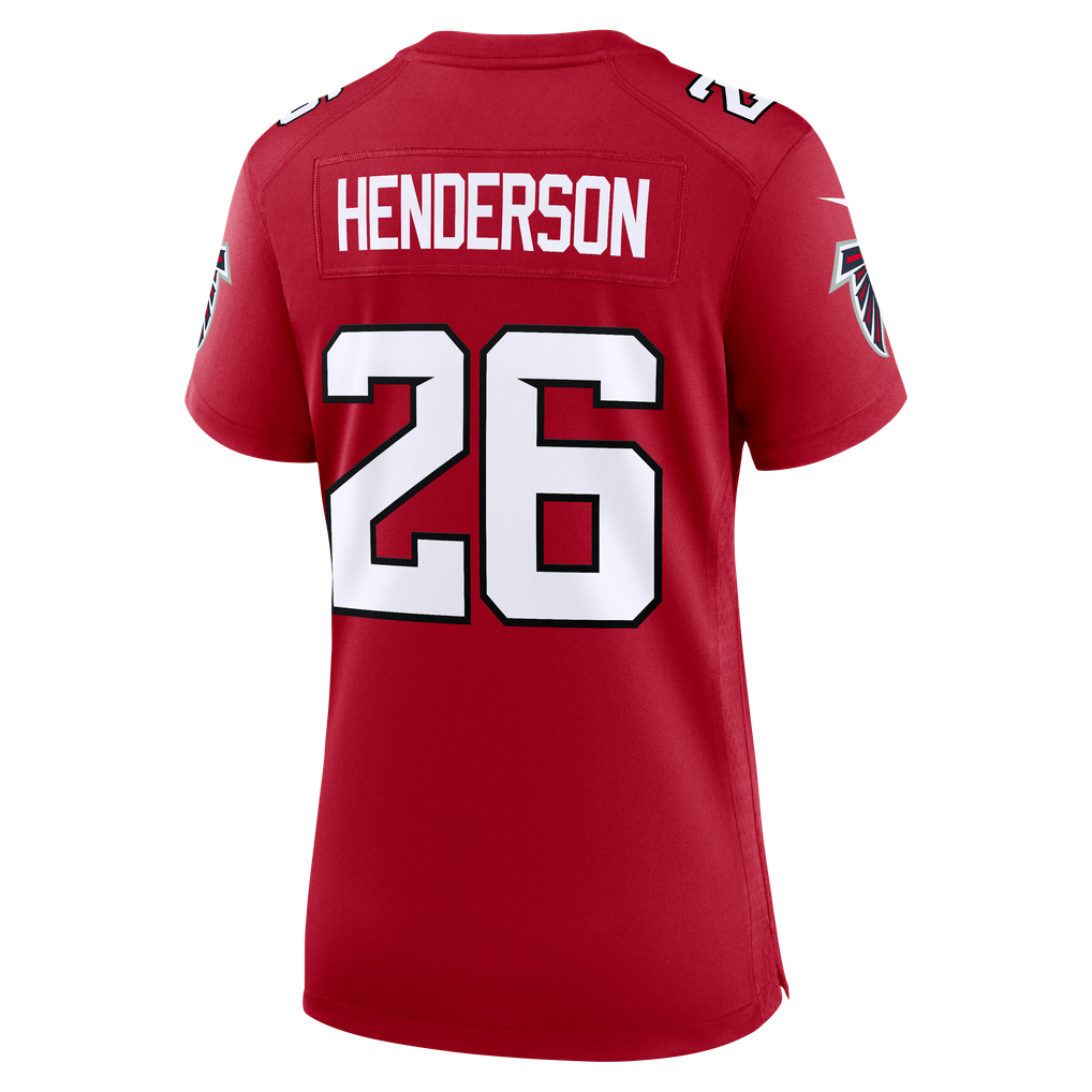 Women's Atlanta Falcons CJ Henderson Red Team Game Jersey