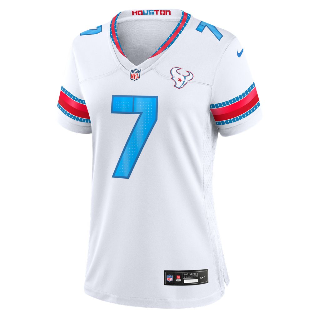 Women's Houston Texans C.J. Stroud White 2026 Rivalries Collection Game Jersey