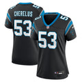 Women's Carolina Panthers Claudin Cherelus Black Team Game Jersey