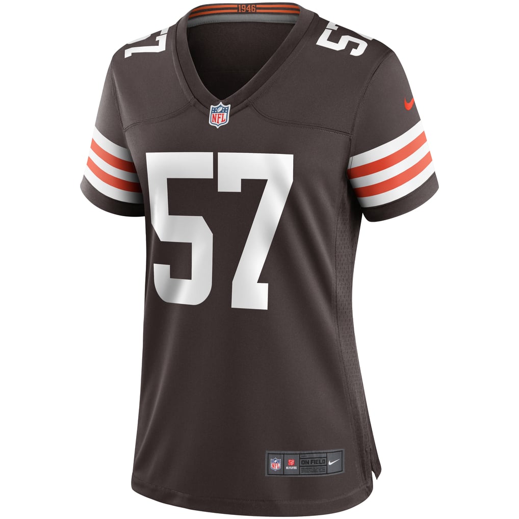 Women's Cleveland Browns Clay Matthews Brown Game Retired Player Jersey