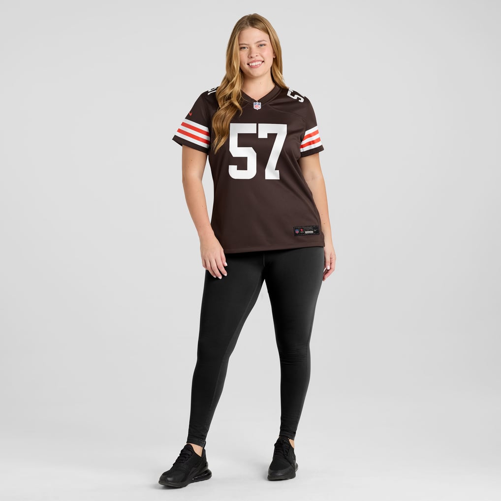 Women's Cleveland Browns Clay Matthews Brown Game Retired Player Jersey