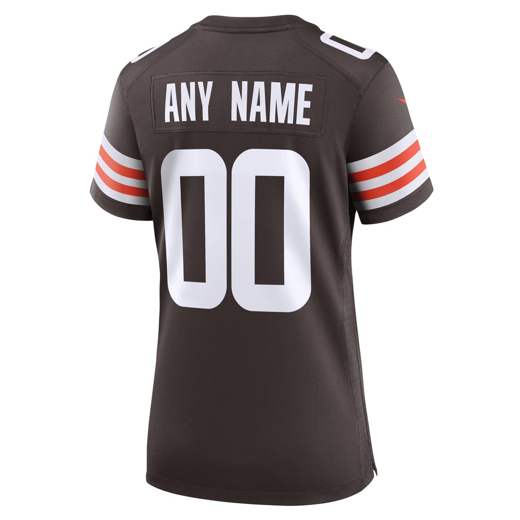 Women's Cleveland Browns Brown Custom Game Jersey