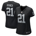 Women's Las Vegas Raiders Cliff Branch Black Retired Player Game Jersey