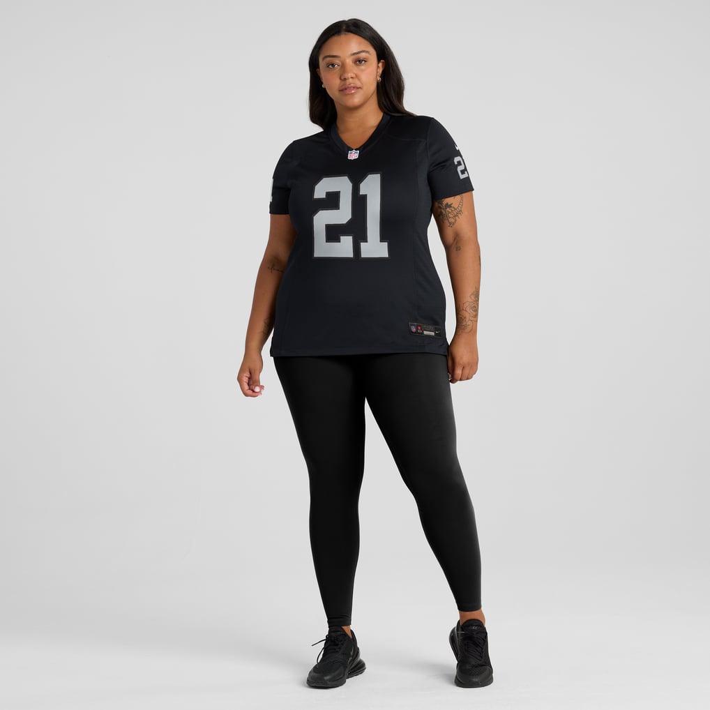 Women's Las Vegas Raiders Cliff Branch Black Retired Player Game Jersey