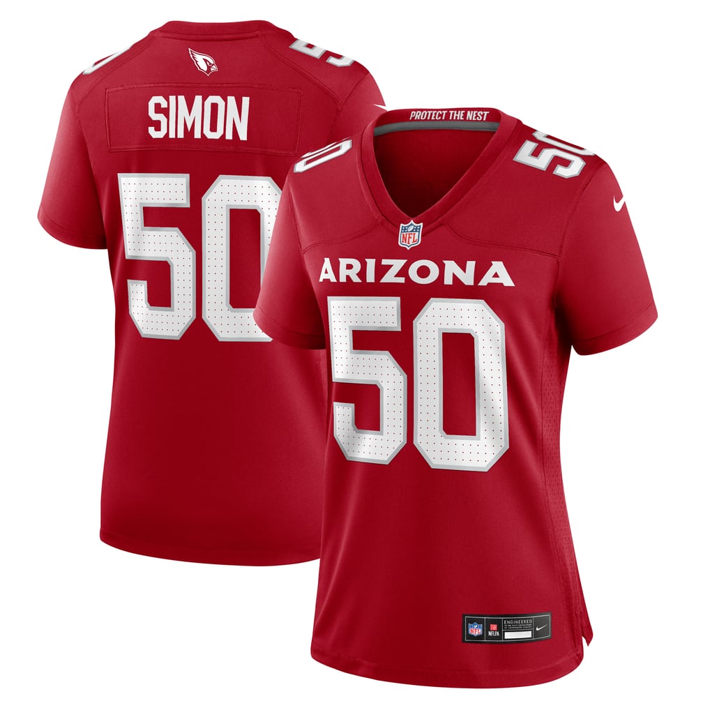 Women's Arizona Cardinals Cody Simon Cardinal Team Game Jersey