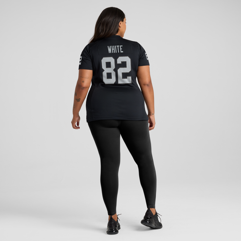 Women's Las Vegas Raiders Cody White Black Team Game Jersey
