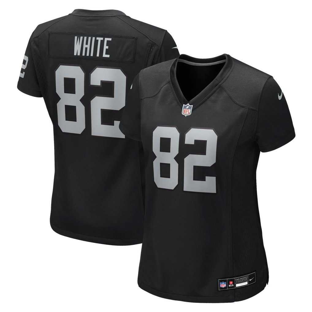 Women's Las Vegas Raiders Cody White Black Team Game Jersey