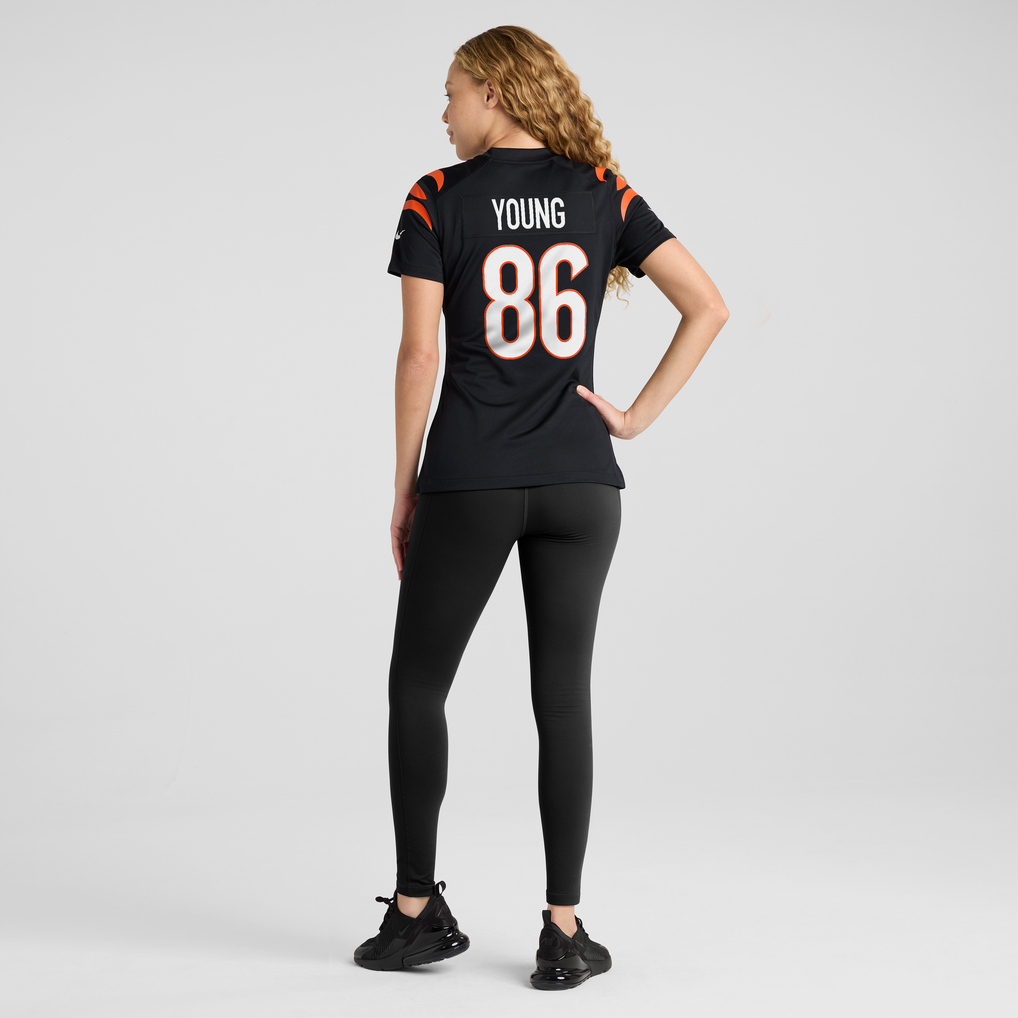 Women's Cincinnati Bengals Colbie Young Black Team Game Jersey