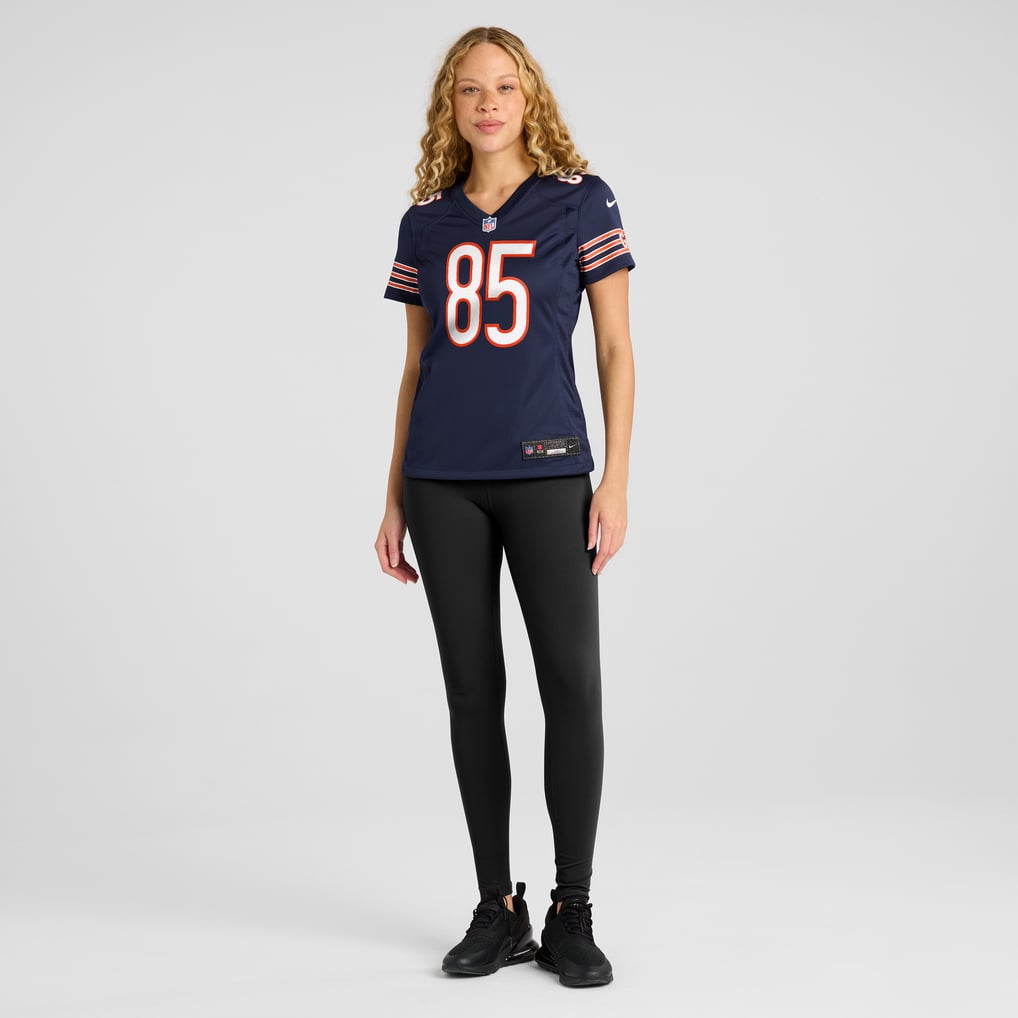 Women's Chicago Bears Cole Kmet Navy Game Jersey