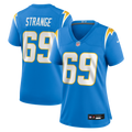 Women's Los Angeles Chargers Cole Strange Powder Blue Team Game Jersey