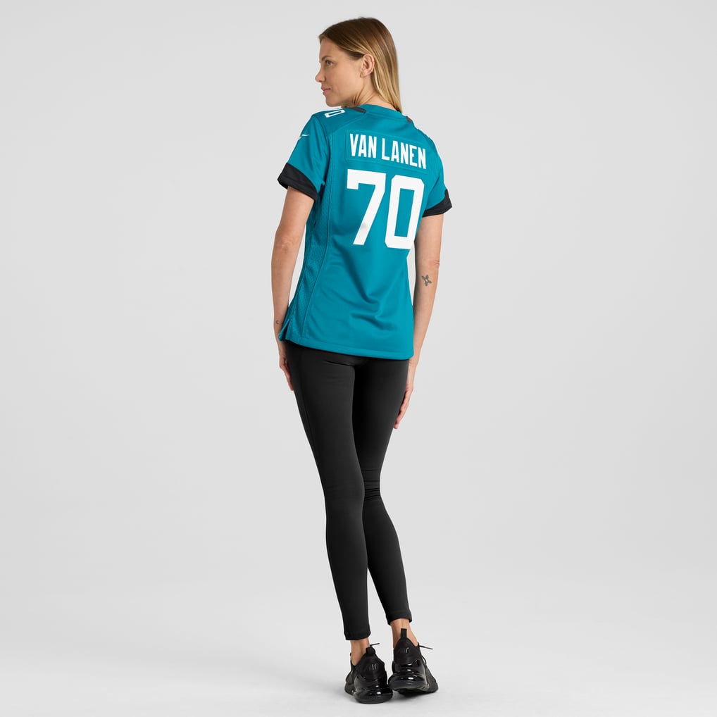 Women's Jacksonville Jaguars Cole Van Lanen Teal Game Player Jersey