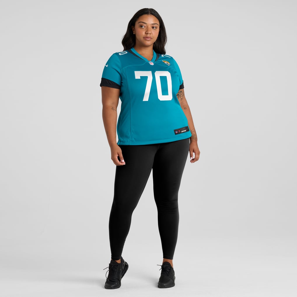 Women's Jacksonville Jaguars Cole Van Lanen Teal Game Player Jersey