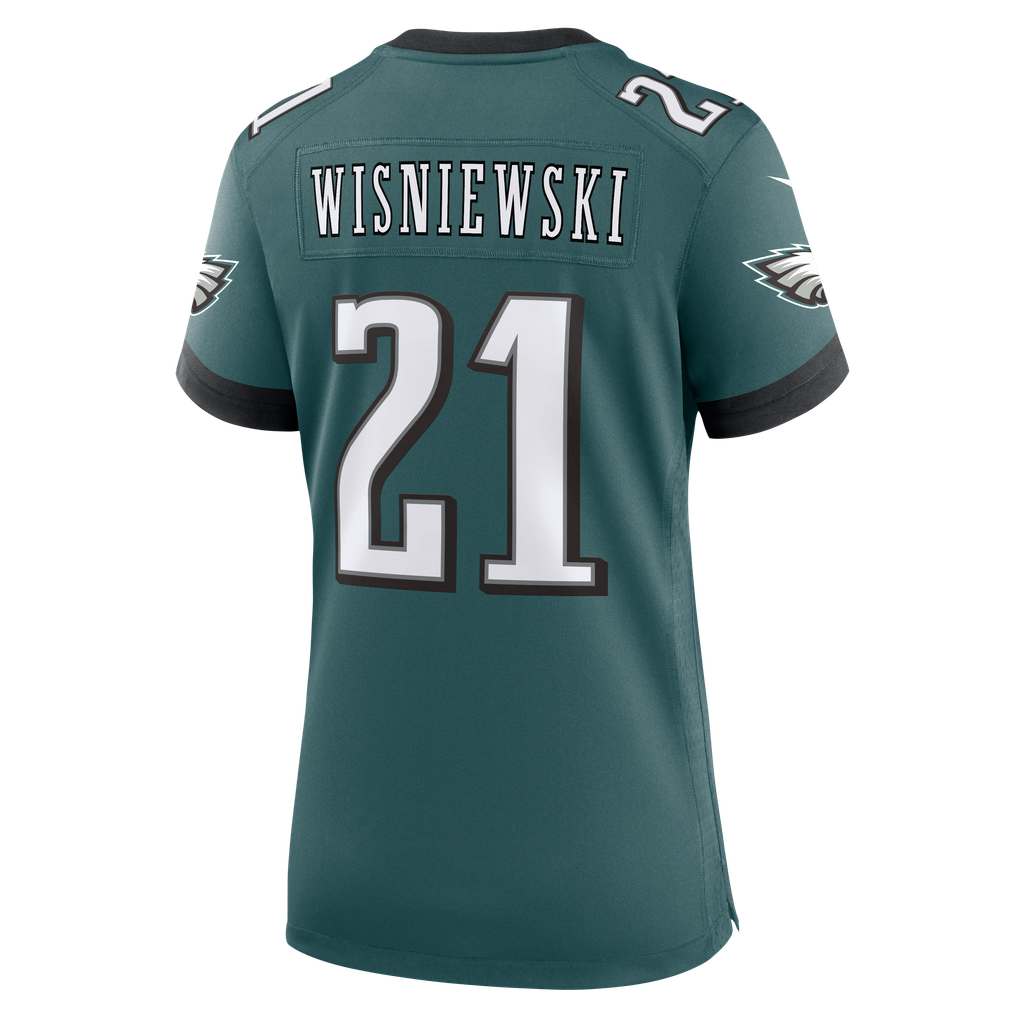 Women's Philadelphia Eagles Cole Wisniewski Midnight Green Team Game Jersey