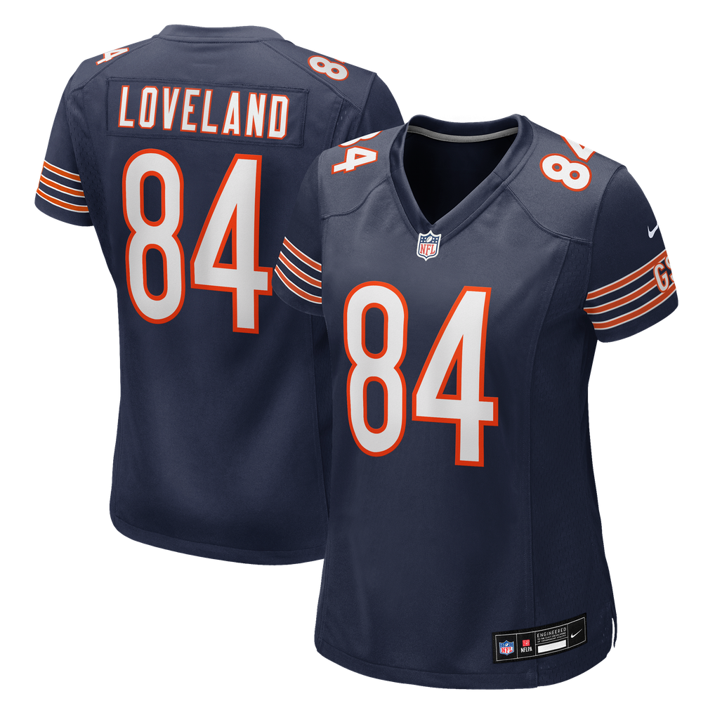 Women's Chicago Bears Colston Loveland Navy Team Game Jersey