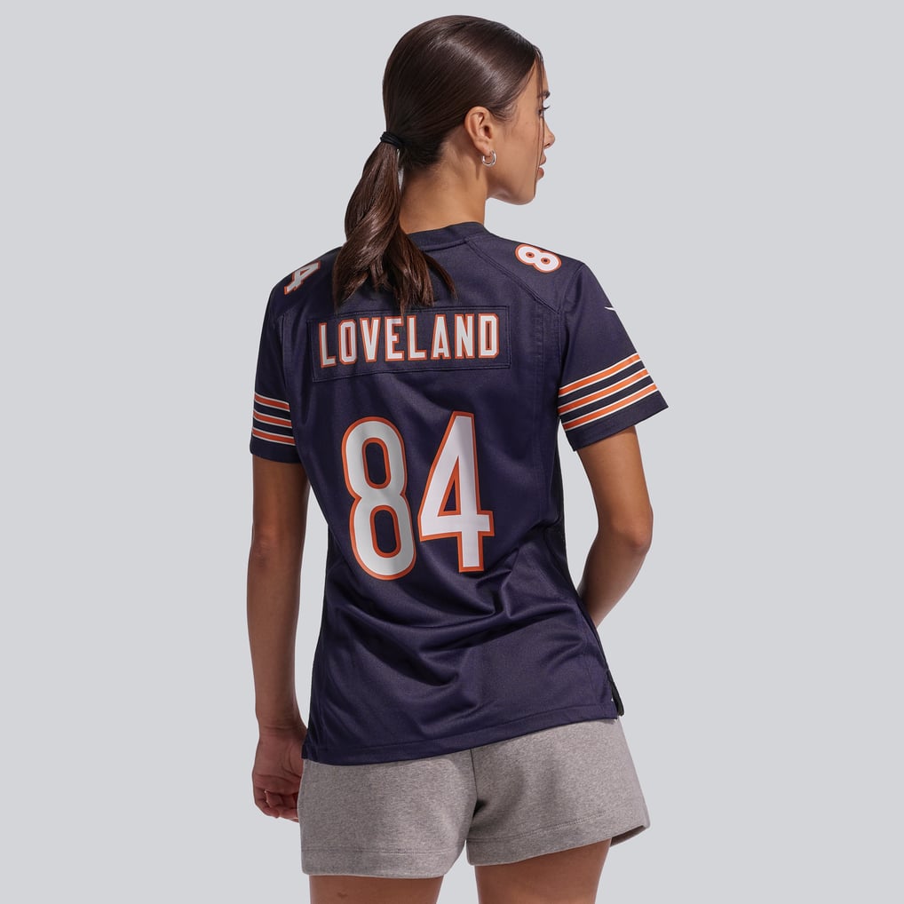 Women's Chicago Bears Colston Loveland Navy Team Game Jersey