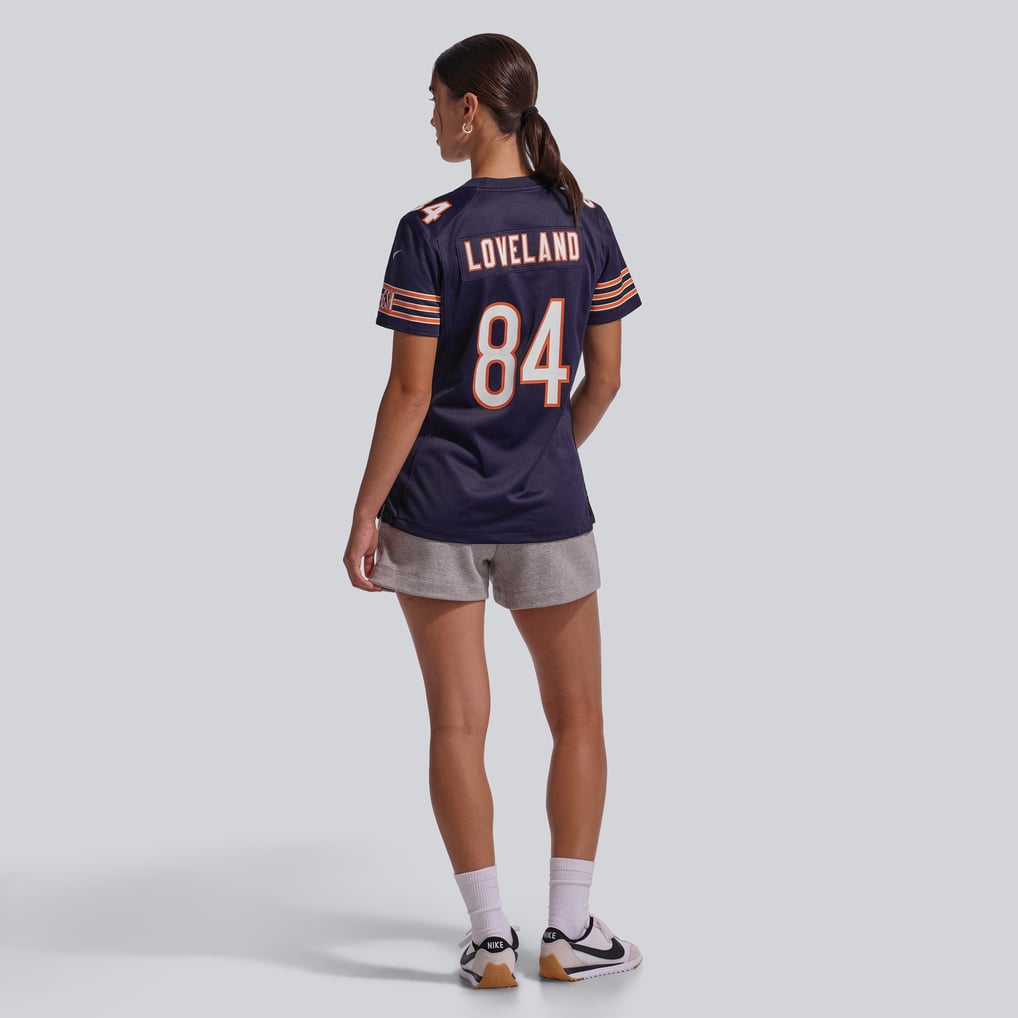 Women's Chicago Bears Colston Loveland Navy Team Game Jersey