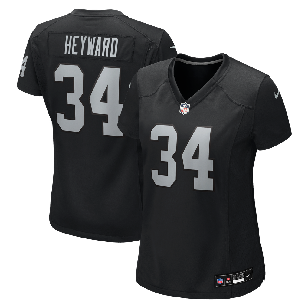 Women's Las Vegas Raiders Connor Heyward Black Team Game Jersey