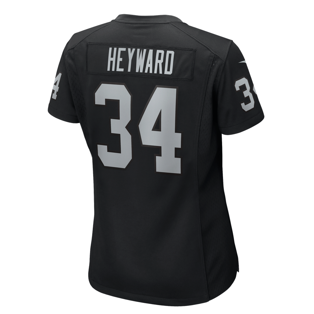 Women's Las Vegas Raiders Connor Heyward Black Team Game Jersey