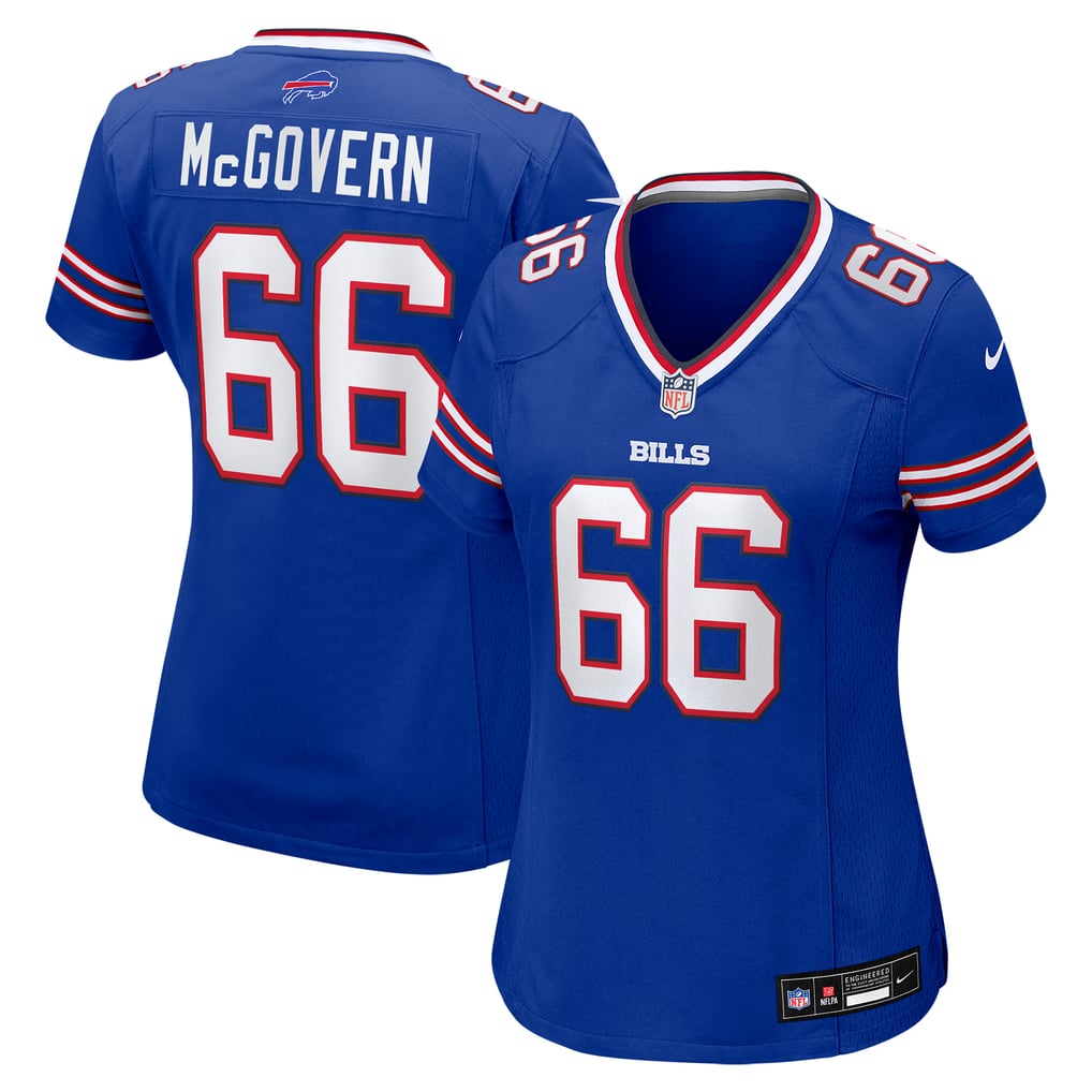 Women's Buffalo Bills Connor McGovern Royal Game Player Jersey