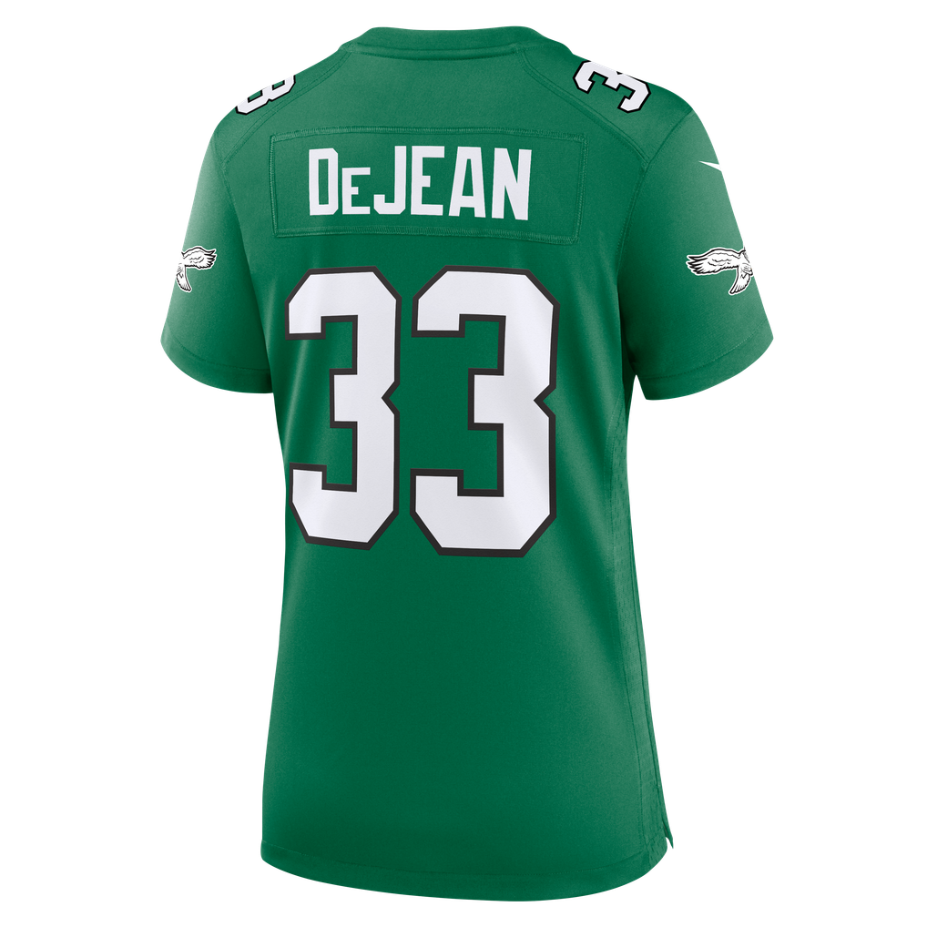 Women's Philadelphia Eagles Cooper DeJean Kelly Green Alternate Game Jersey