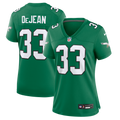 Women's Philadelphia Eagles Cooper DeJean Kelly Green Alternate Game Jersey