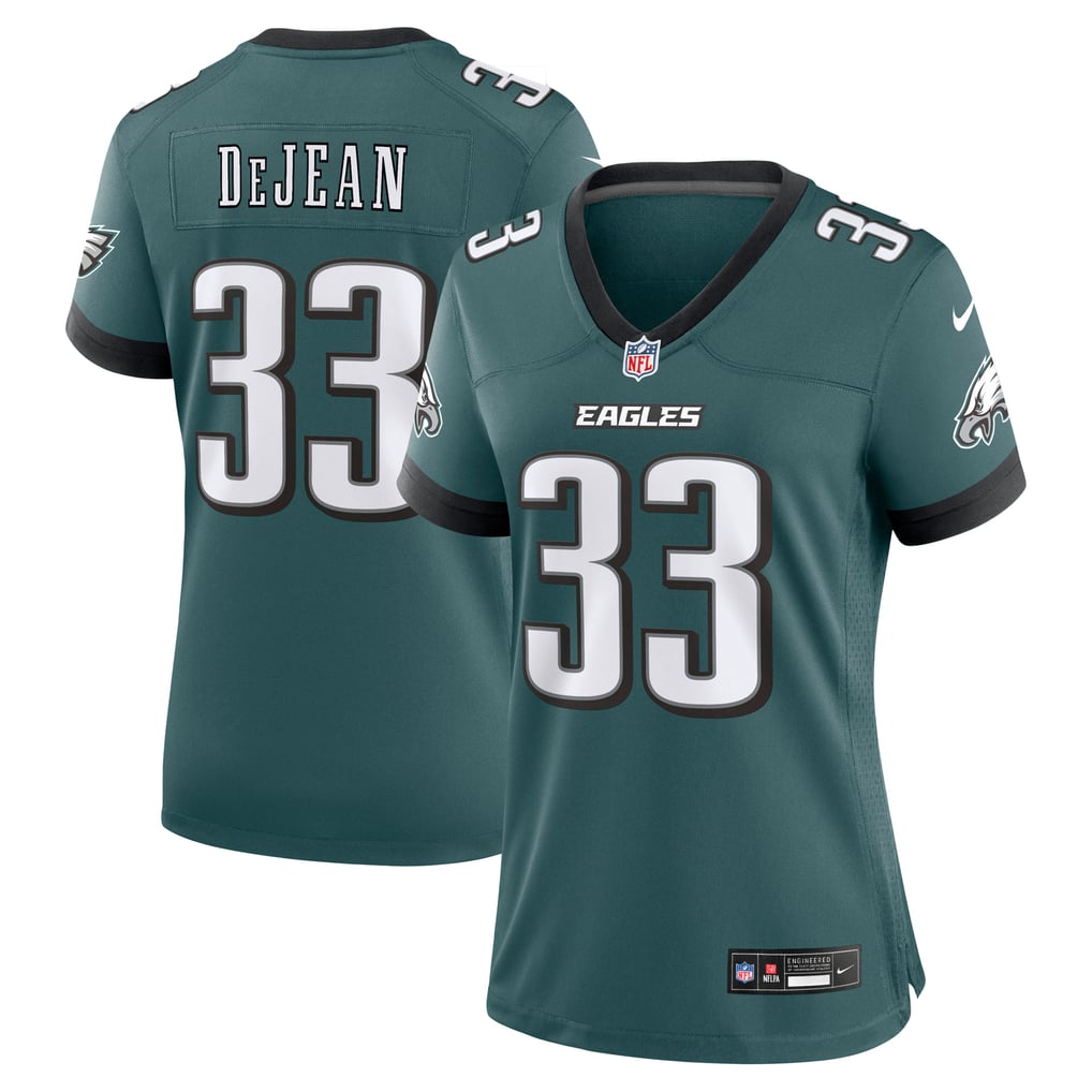 Women's Philadelphia Eagles Cooper DeJean Midnight Green Team Game Jersey