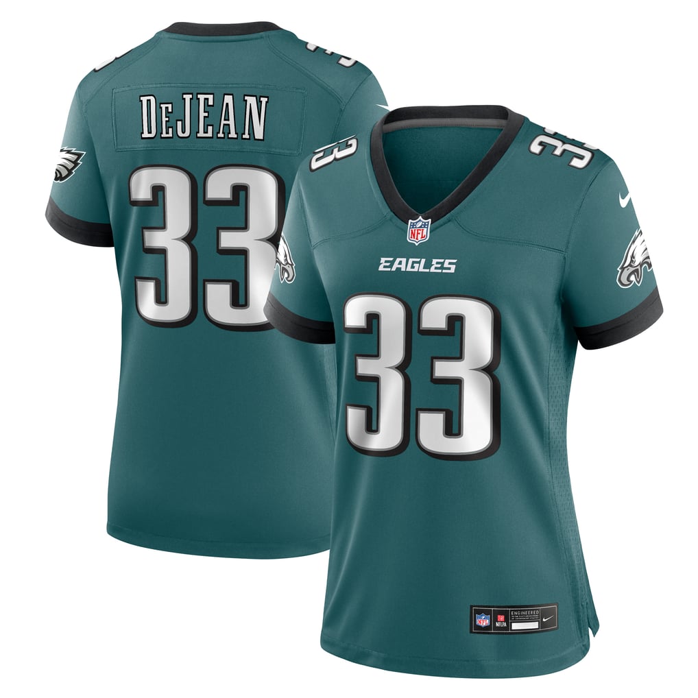 Women's Philadelphia Eagles Cooper DeJean Midnight Green Team Game Jersey