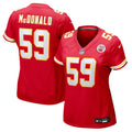 Women's Kansas City Chiefs Cooper McDonald Red Team Game Jersey