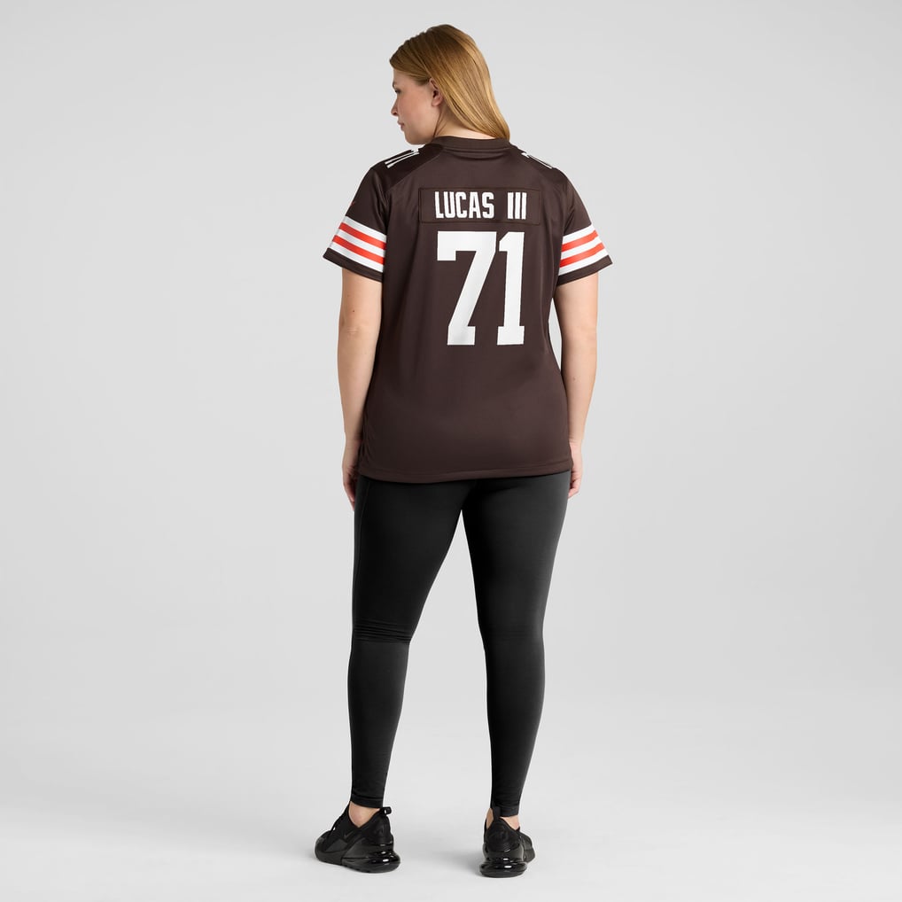 Women's Cleveland Browns Cornelius Lucas Brown Team Game Jersey