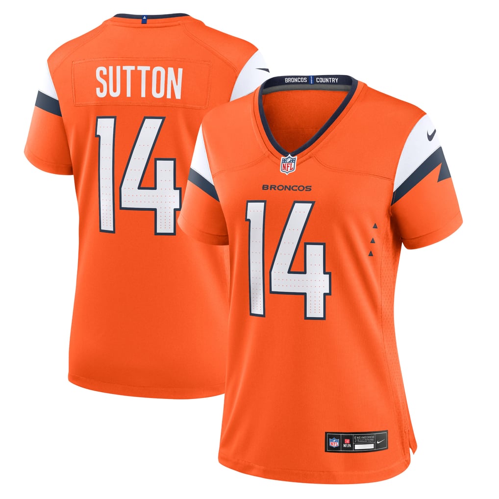 Women's Denver Broncos Courtland Sutton Orange Team Game Jersey
