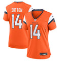 Women's Denver Broncos Courtland Sutton Orange Team Game Jersey